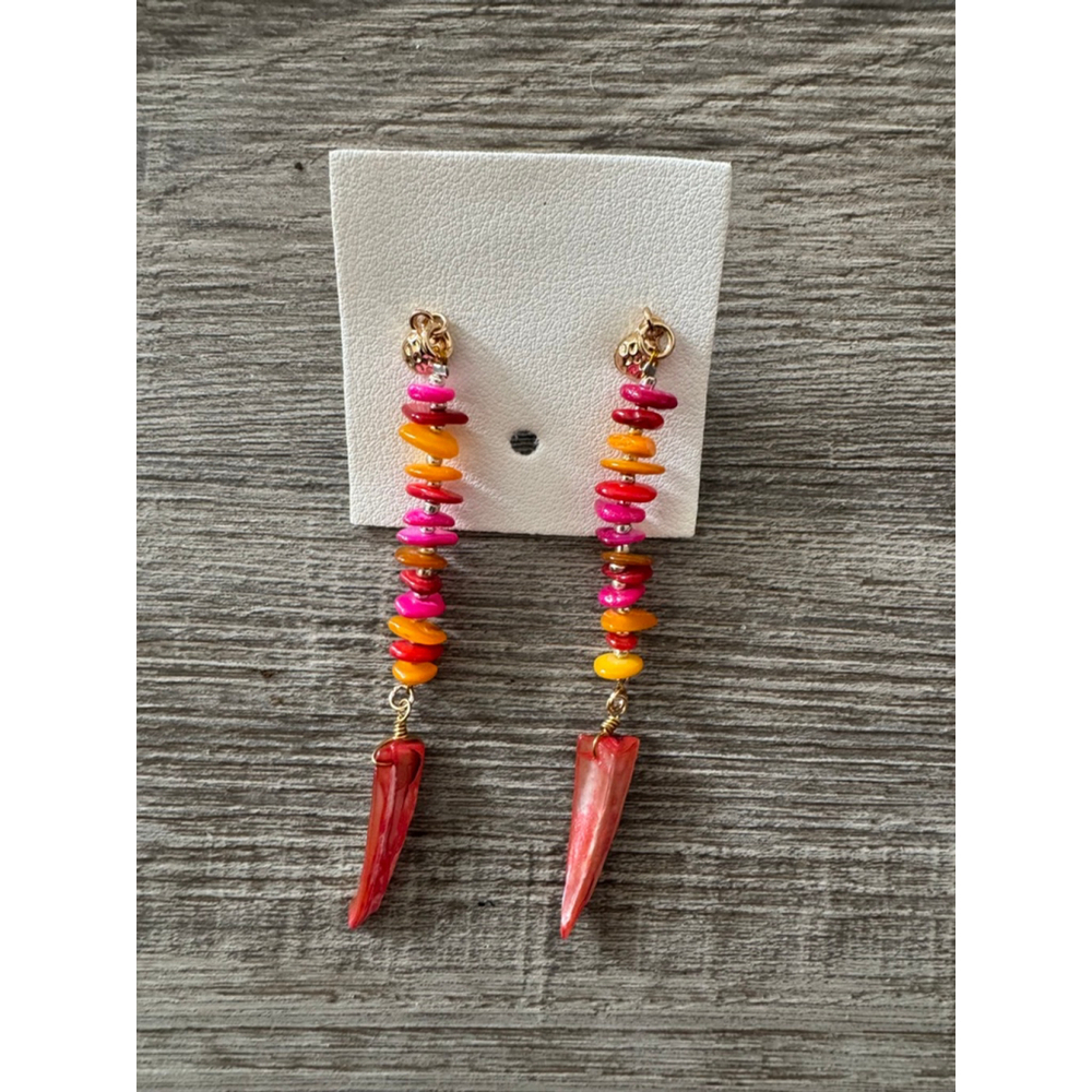 Free People ARIANA OST Sira Dangle Earrings NWT Boho - Picture 2 of 3